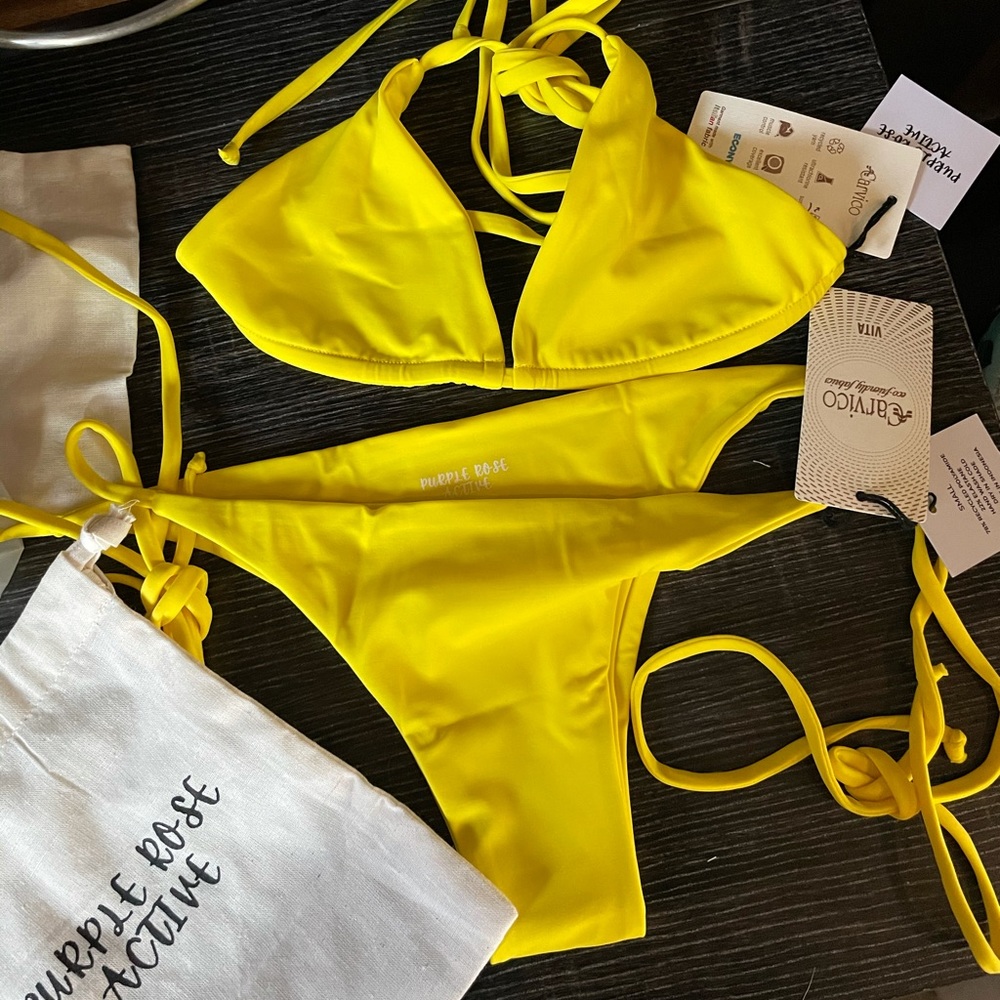 Yellow bikini 👙 new brand “Purple Rose Active